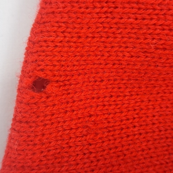 Vintage 80's Pendleton Scottish Terrier red & blue virgin wool med sweater vest - Picture 5 of 6